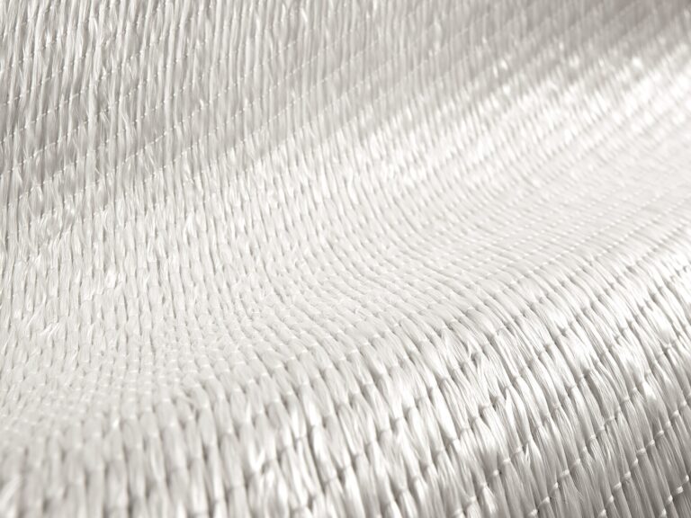 Close-up of a woven material in a light color tone