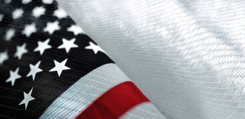 Close-up of the American flag