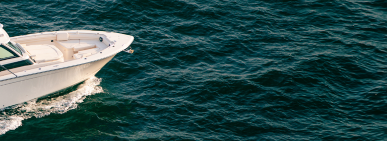 Close-up of a boat sailing on the water